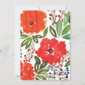 クリスマスとハンド絵を描 シーズンカード (裏面)