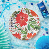 クリスマスとハンド絵を描 ペーパープレート (パーティー)