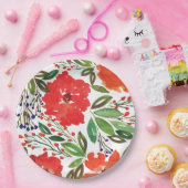 クリスマスとハンド絵を描 ペーパープレート (パーティー)