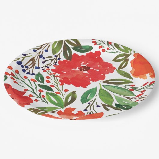 クリスマスとハンド絵を描 ペーパープレート (アングル)