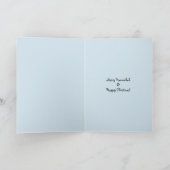 クリスマスとハンヌカのためのトナカイ(ユダヤ教)メノラー シーズンカード (内部)