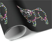 クリスマスとパグ軽いパグの所有者のクリスマスは彼女を贈る ラッピングペーパー (ロールコーナー)