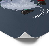 クリスマスとフェスティバルに行よくはしゃぐこう ポスター (角)