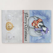 クリスマスとペンギン ジグソーパズル (横)