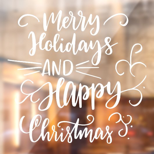 クリスマスとホリデーシーズンおめでとう ウィンドウサイン (シート2)