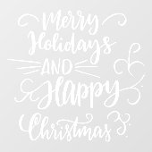 クリスマスとホリデーシーズンおめでとう ウィンドウサイン (シート)