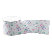 クリスマスとマカロン グログランリボン (リール)