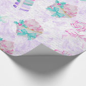 クリスマスとマカロン ラッピングペーパー (コーナー)