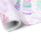 クリスマスとマカロン ラッピングペーパー (ロールコーナー)