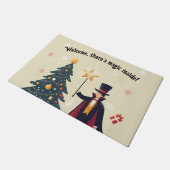 クリスマスとマジシャン・ウェルカム・マット ドアマット (アングル)