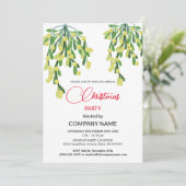 クリスマスとミスタントデコレーション企業の請求書 招待状 (スタンド正面)