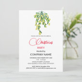 クリスマスとヤドリギの飾り企業の付け 招待状 (スタンド正面)