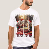 クリスマスとラーメンが楽しめる Tシャツ (正面)