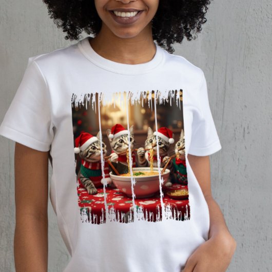 クリスマスとラーメンが楽しめる Tシャツ