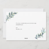 クリスマスと休日の冬の果実のフォトカード シーズンカード (裏面)