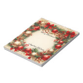 クリスマスと休日 ノートパッド (回転)