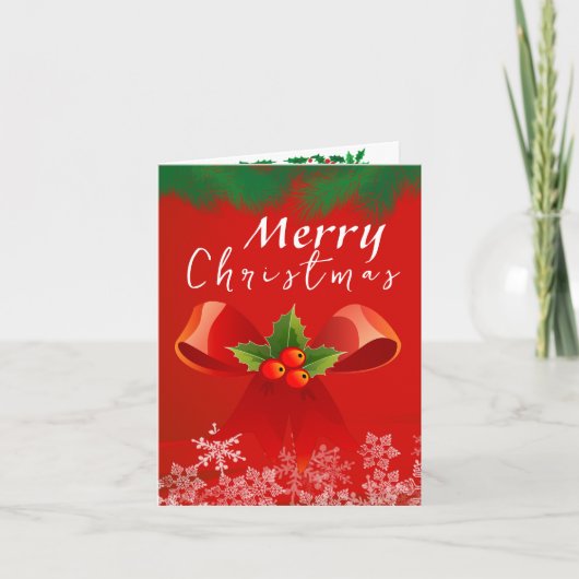 クリスマスと先生 カード (正面)