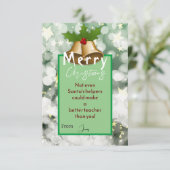 クリスマスと先生 カード (スタンド正面)