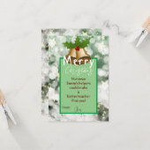 クリスマスと先生 カード (正面/裏面インサイチュ)