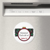 クリスマスと共に神をインマニュエルカスタマイズ神 マグネット (インサイチュ (食洗機))