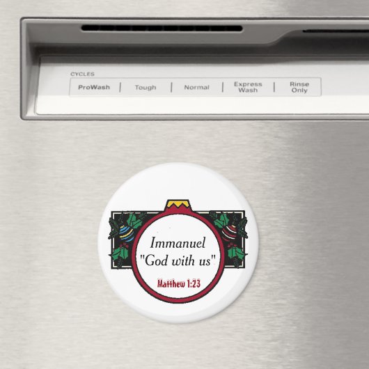 クリスマスと共に神をインマニュエルカスタマイズ神 マグネット (インサイチュ (食洗機))