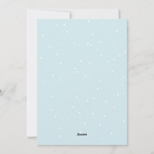 クリスマスと冬のアイコンホリデーカード シーズンカード (裏面)