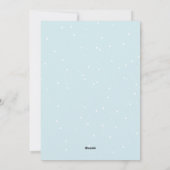 クリスマスと冬のアイコン ホリデーカード (裏面)