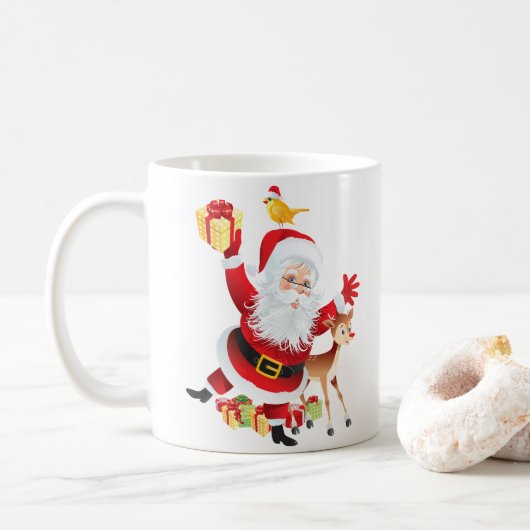 クリスマスと冬のデザインコーヒーマグ コーヒーマグカップ (ドーナツ)