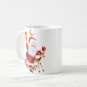 クリスマスと冬のデザインコーヒーマグ コーヒーマグカップ (正面左)