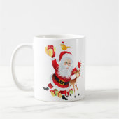 クリスマスと冬のデザインコーヒーマグ コーヒーマグカップ (左)