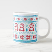 クリスマスと冬の編み物 ジャンボコーヒーマグカップ (右)