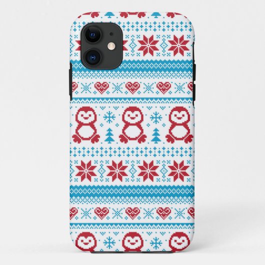 クリスマスと冬の編み物 Case-Mate iPhoneケース (裏面)