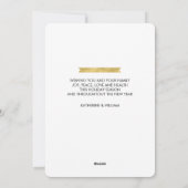 クリスマスと婚約のお祝い | 将来の新郎新婦の写真入りグリーティングカード シーズンカード (裏面)