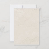 クリスマスと実のホリデーウェディング 出欠カード (裏面)