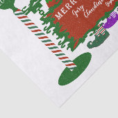 クリスマスと家族の名前との間の小人 薄葉紙 (詳細)