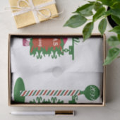 クリスマスと家族の名前との間の小人 薄葉紙 (ギフト)