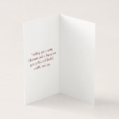 クリスマスと年賀状ホリディグリーティング (内部)