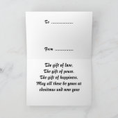 クリスマスと年賀状 シーズンカード (内部)