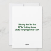 クリスマスと年賀状 シーズンカード (裏面)