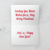 クリスマスと年賀状 シーズンカード (内部)