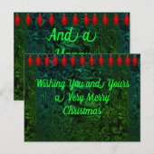 クリスマスと年賀状 ポストカード (正面/裏面)