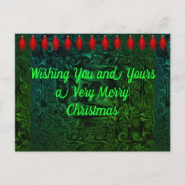 クリスマスと年賀状 ポストカード