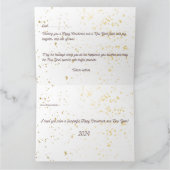 クリスマスと幸せな新年のグリーティングカード カード (内部)