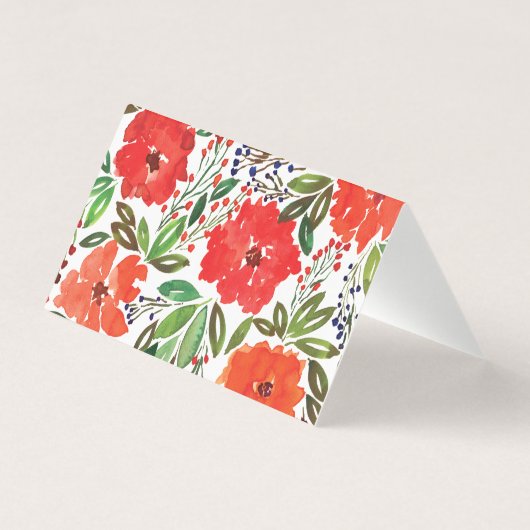 クリスマスと手色彩の鮮やか折りカード (裏面)