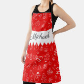 クリスマスと新年おめでとう！20XX エプロン (インサイチュ)