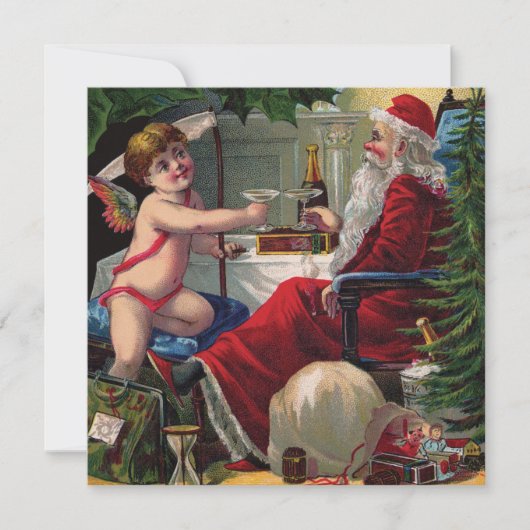 クリスマスと新年のお祝いのお知らせ シーズンカード (正面)