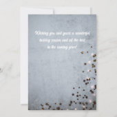 クリスマスと新年のお祝いカード 招待状 (裏面)