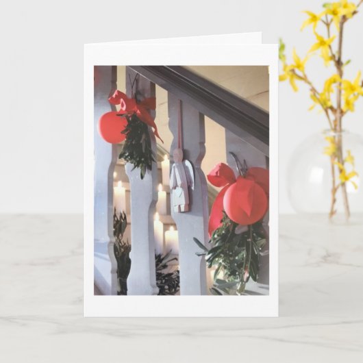 *クリスマスと新年のご希望!* カード (黄色い花)