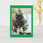 *クリスマスと新年のご希望!* カード (黄色い花)