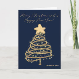 クリスマスと新年のご挨拶。カスタマイズ可能 シーズンカード